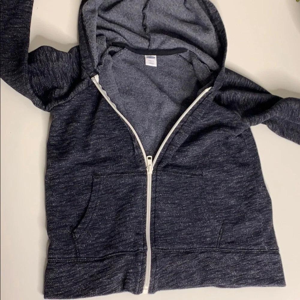 Old Navy Kids Small Hooded Cotton Zip Up sweatshirt